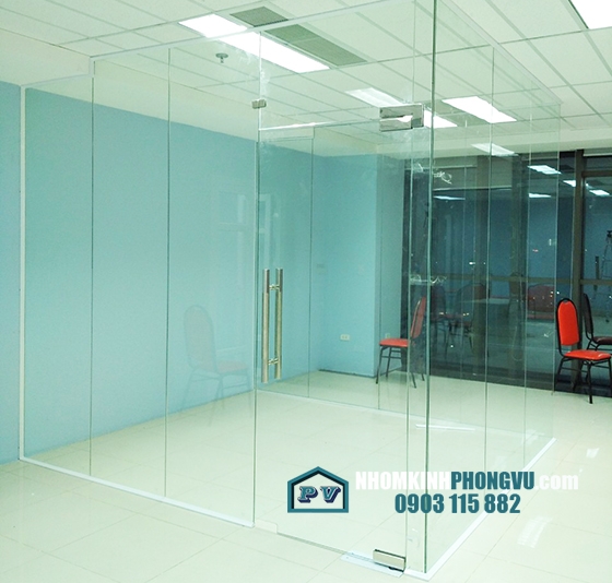Vách kính cường lực văn phòng đẹp, vách kính phòng họp cách âm, cách nhiệt